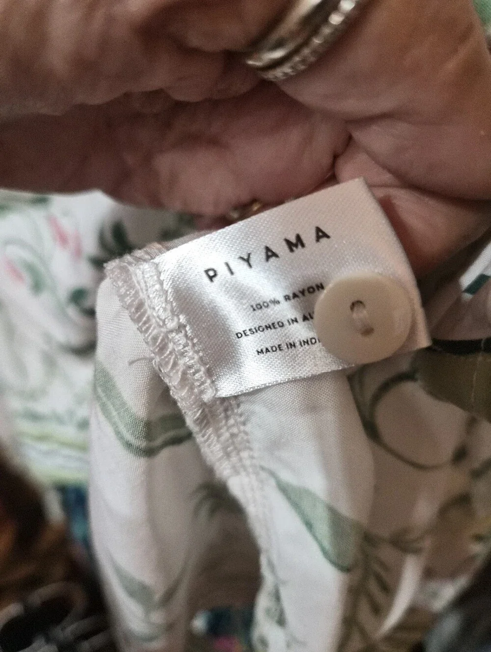 PIYAMA Marlon Long Sleep Set - ECOVEROTM Botanic Size XS
